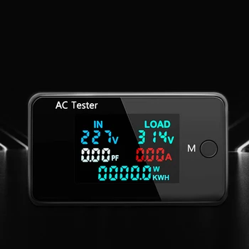 AC 0-500V 100A AC 10A Voltímetro Amperímetro Wattmeter Poder Medidor de Energia Digital do DIODO emissor de Tensão Capacidade de Corrente do Testador de Medidor Elétrico