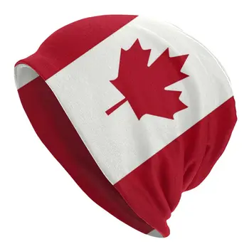 Bandeira Do Canadá Bonnet Femme Moda Chapéu De Malha Para As Mulheres, Homens Quente Inverno Patriotismo Beanies Caps