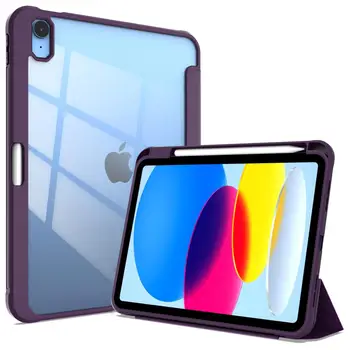 Case Para Samsung Galaxy Tab A7Lite SM-T220 T225 de 8,7 polegadas A8 10.5 2021 SM-X200 X205 de Alta Definição de Acrílico Transparente Tampa