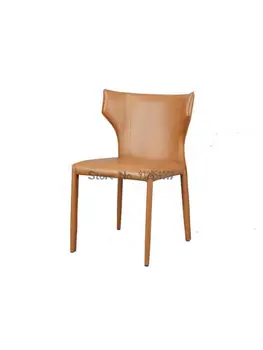 Italiano Minimalista Sela Cadeira Cadeira De Couro Moderno E Minimalista Pequeno Apartamento Cadeira De Jantar Nórdicos Líquido Vermelho Ins Cadeira De Couro