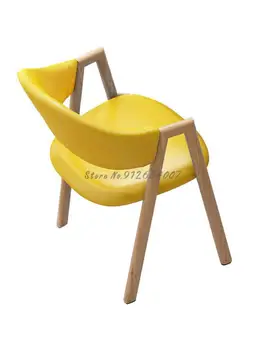 Nordic Cadeira de Jantar Moderna e Minimalista Quarto Cadeira de Secretária Pequeno Apartamento de Jantar, Assento da Cadeira de Uma linha de Cadeira